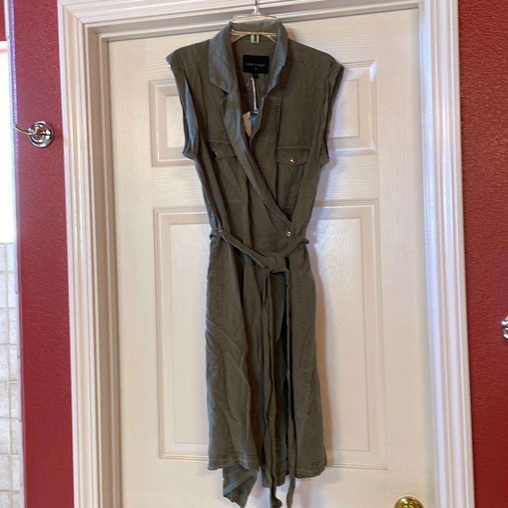Velvet heart brand brands new dress in olive green!